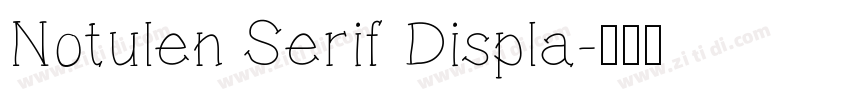 Notulen Serif Displa字体转换